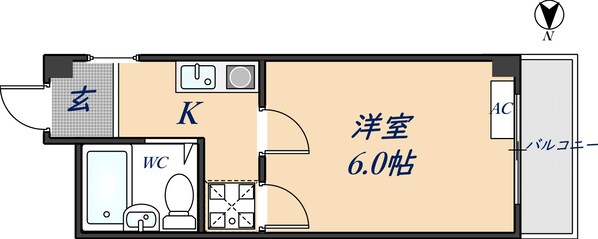 瓢箪山駅 徒歩8分 3階の物件間取画像